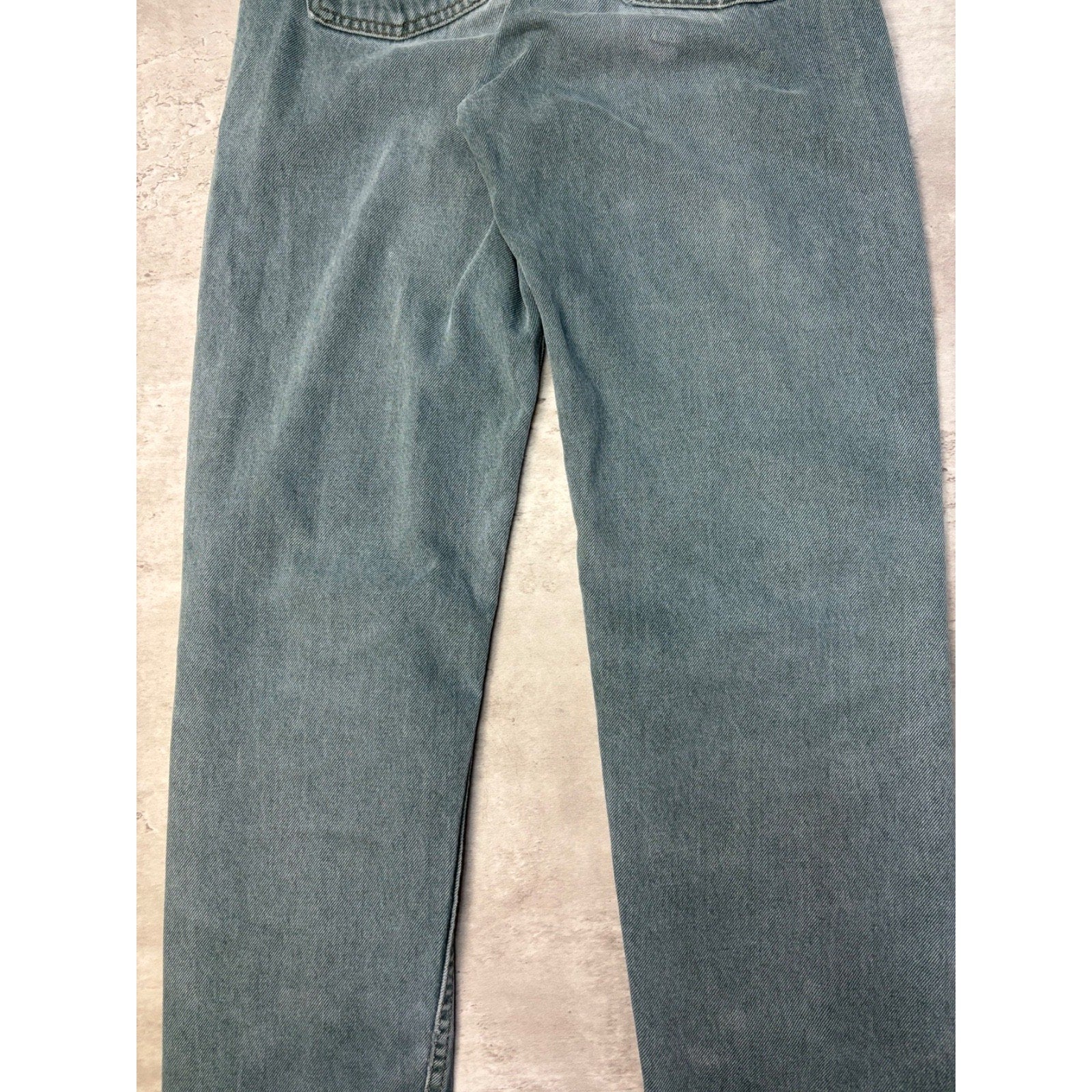 Vintage Levis Black Tab Green Wash Denim Pants Size 28