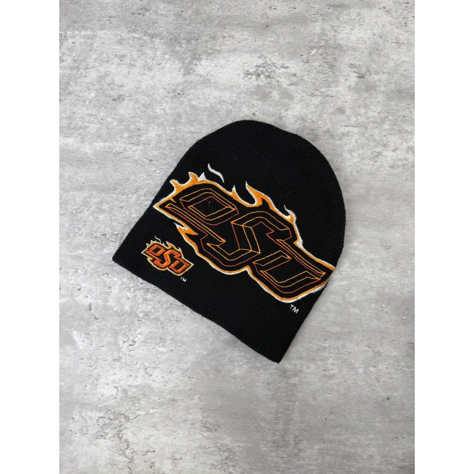 Vintage 90s Oklahoma State Cowboys NCAA Embroidered Starter Beanie Hat OSFA