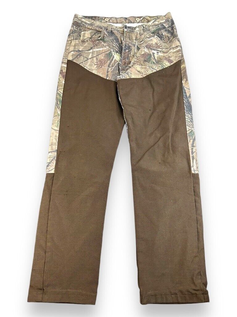 Vintage Wrangler Pro Gear Real Tree DE Camo Hunting Double Knee Pants Size 34W