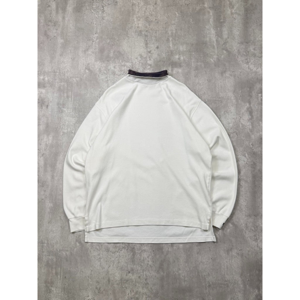 Vintage Polo Ralph Lauren Embroidered Logo Mock Neck Sweatshirt Size Medium