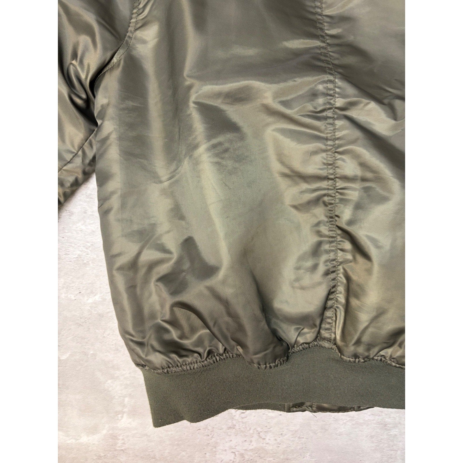 Vintage Y2K Southpole Olive Green Full Zip Bomber Jacket Size Medium