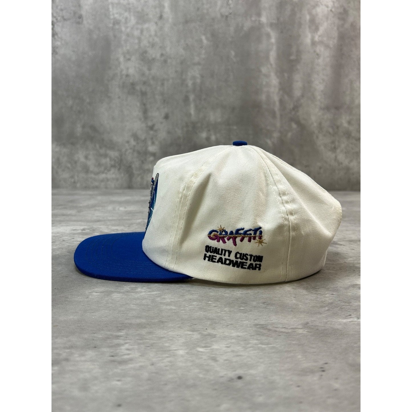 Vintage 90s Freight Truck Embroidered Two Tone Snapback Hat OSFA