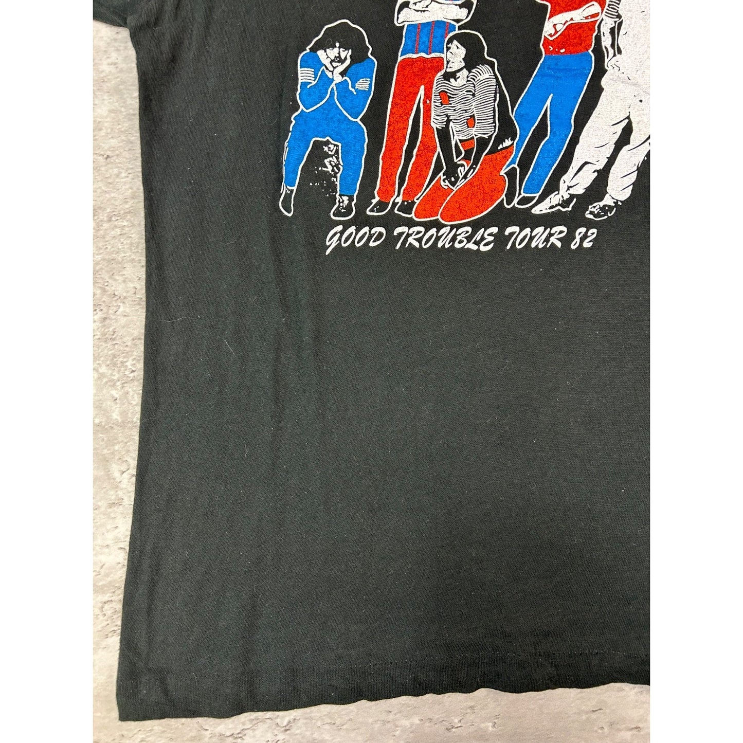 Vintage 1982 REO Speed Wagon Good Trouble Rock Music Tour T-Shirt Size Large