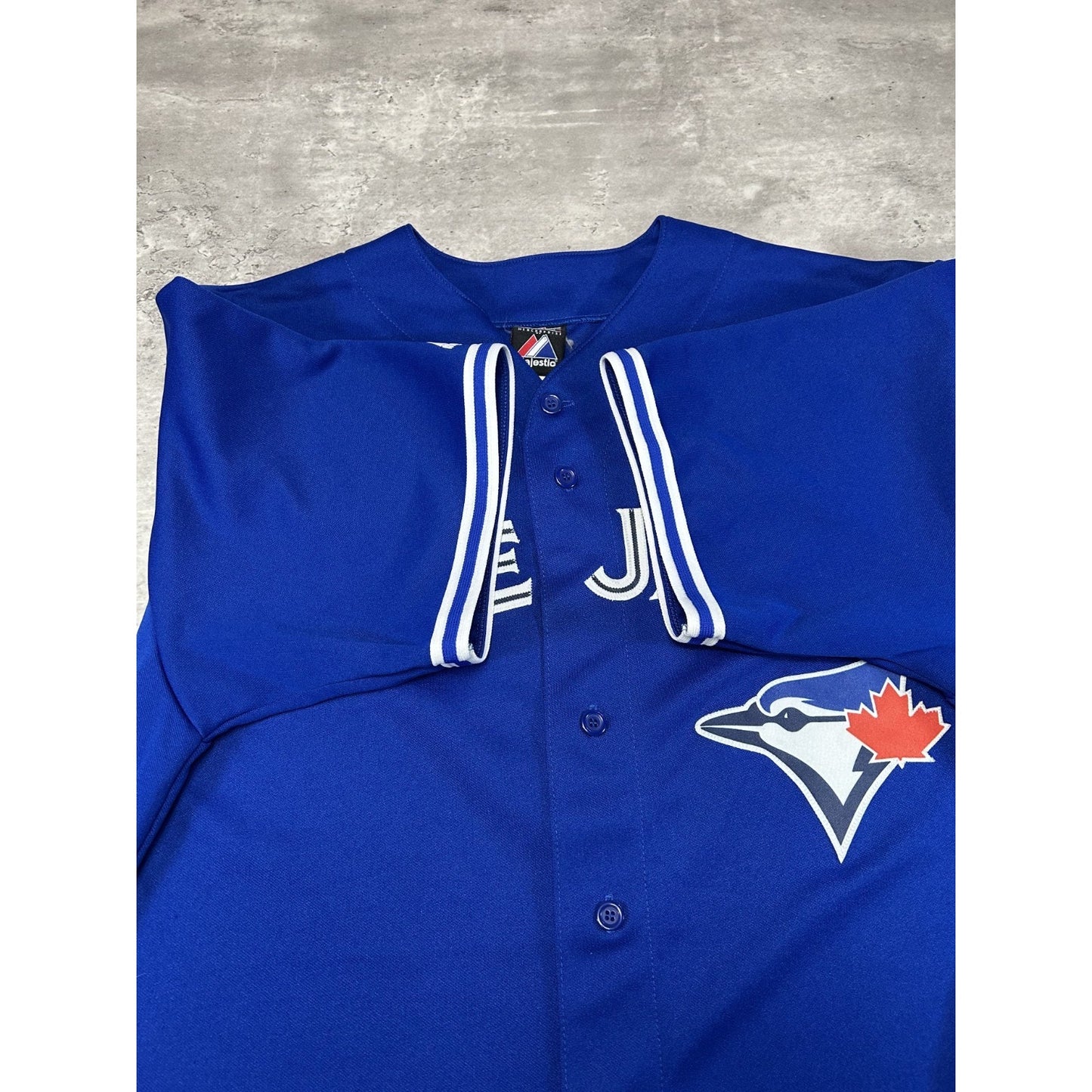 Vintage J.P. Arencibia #9 Toronto Blue Jays MLB Majestic Baseball Jersey Sz 2XL