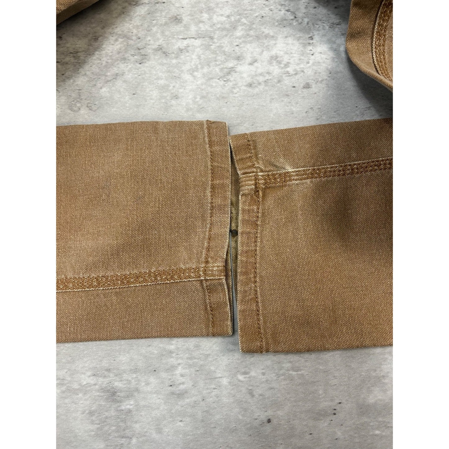 Carhartt Womens Slim Fit Canvas Workwear Double Knee Carpenter Pants Sz 30 Beige