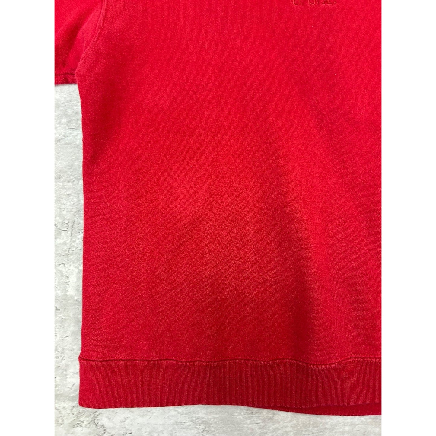 Vintage 90s Guess Jeans Embroidered Spellout Tonal Sweatshirt Size Medium