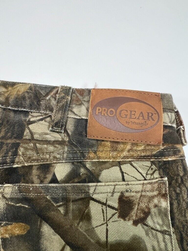 Vintage Wrangler Pro Gear Realtree Hardwoods Insulated Hunting Camo Pants Sz 40