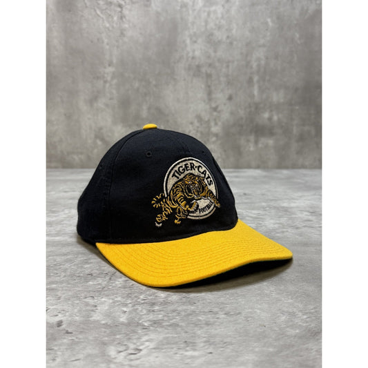 Vintage 90s Hamilton Tiger Cats CFL Embroidered Starter Snapback Hat OSFA
