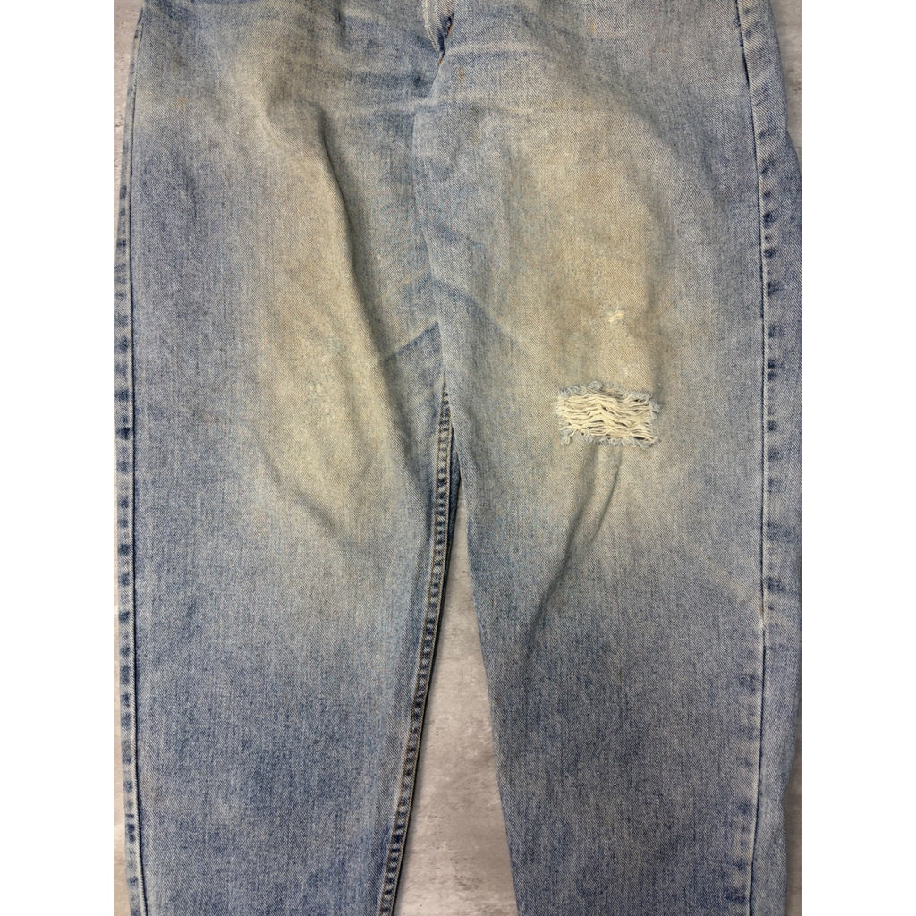 Vintage 90s Levis Red Tab Distressed Light Wash Denim Pants Size 36