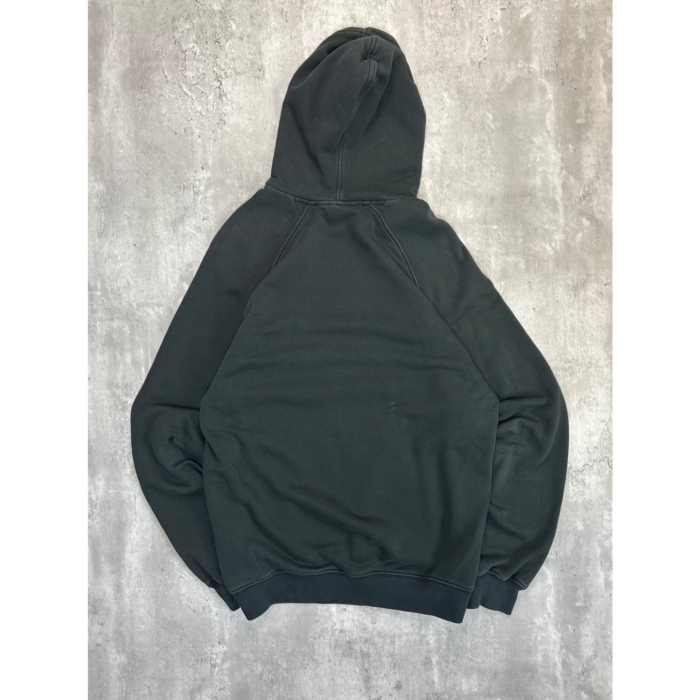 Vintage Nike Embroidered Mini Swoosh Hooded Sweatshirt Size Large Black