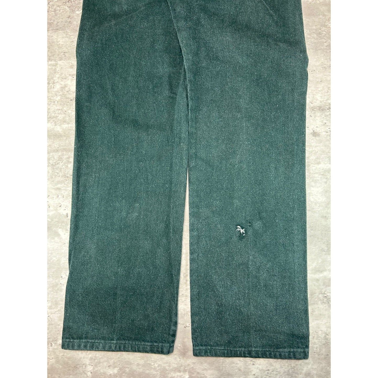 Vintage 80s/90s Wrangler Western Style Green Denim Pants Size 36