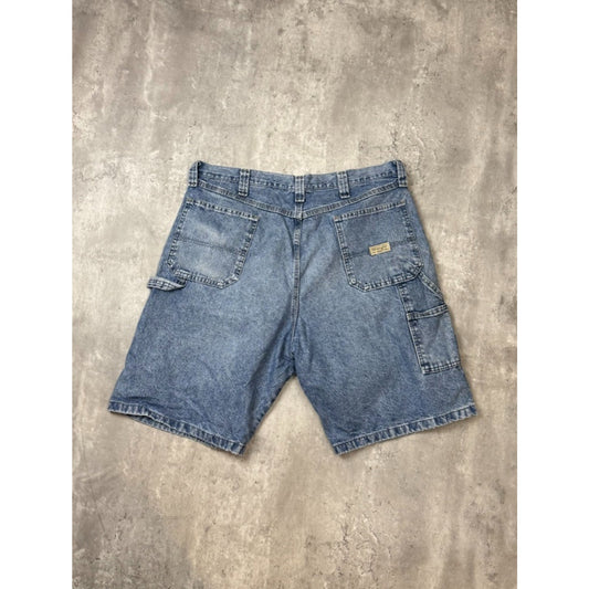 Vintage Wrangler Authentic Issue Medium Wash Workwear Carpenter Shorts Size 38