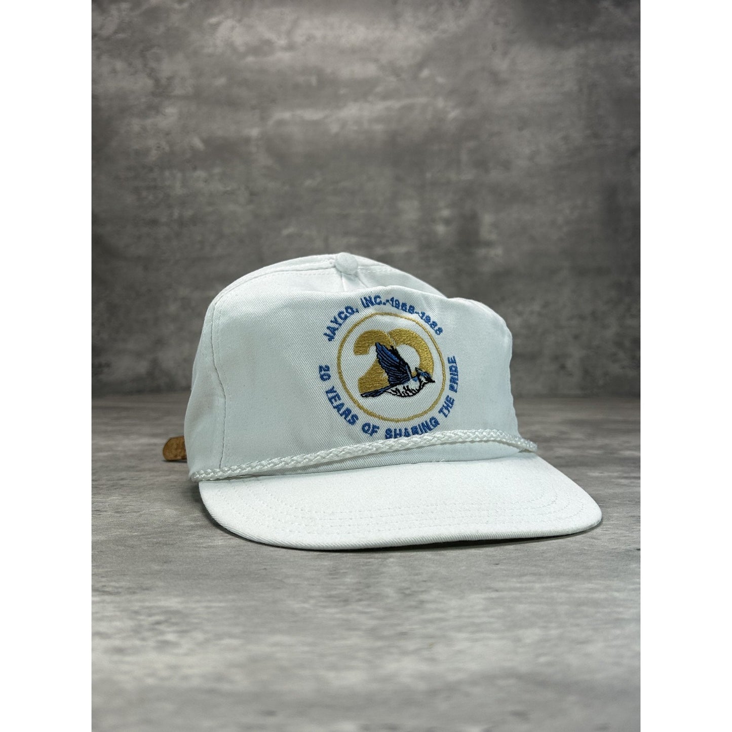Vintage 90s Jayco Inc 20 Year Anniversary Embroidered Logo Strapback Hat OSFA
