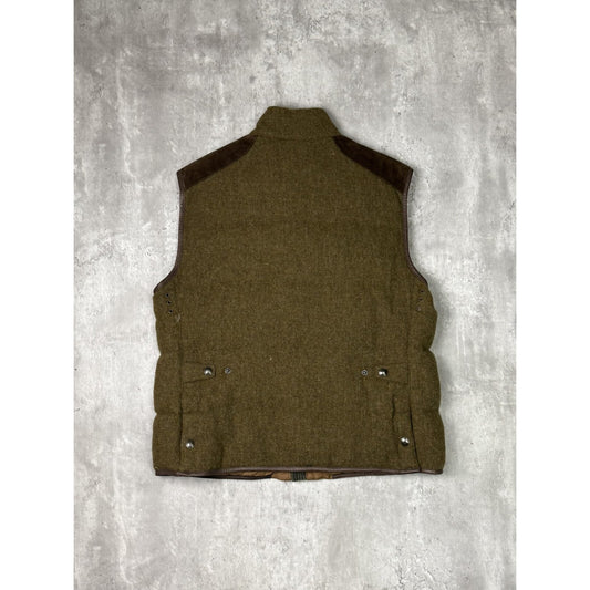 Vintage Polo Ralph Lauren 100% Wool Puffer Vest Jacket Size XL