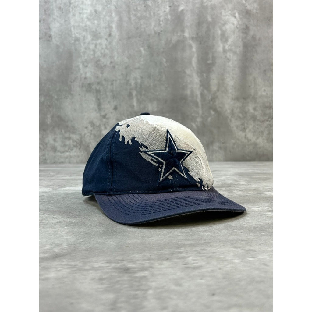 Vintage Dallas Cowboys NFL Embroidered Logo 7 Splash Football Snapback Hat OSFA