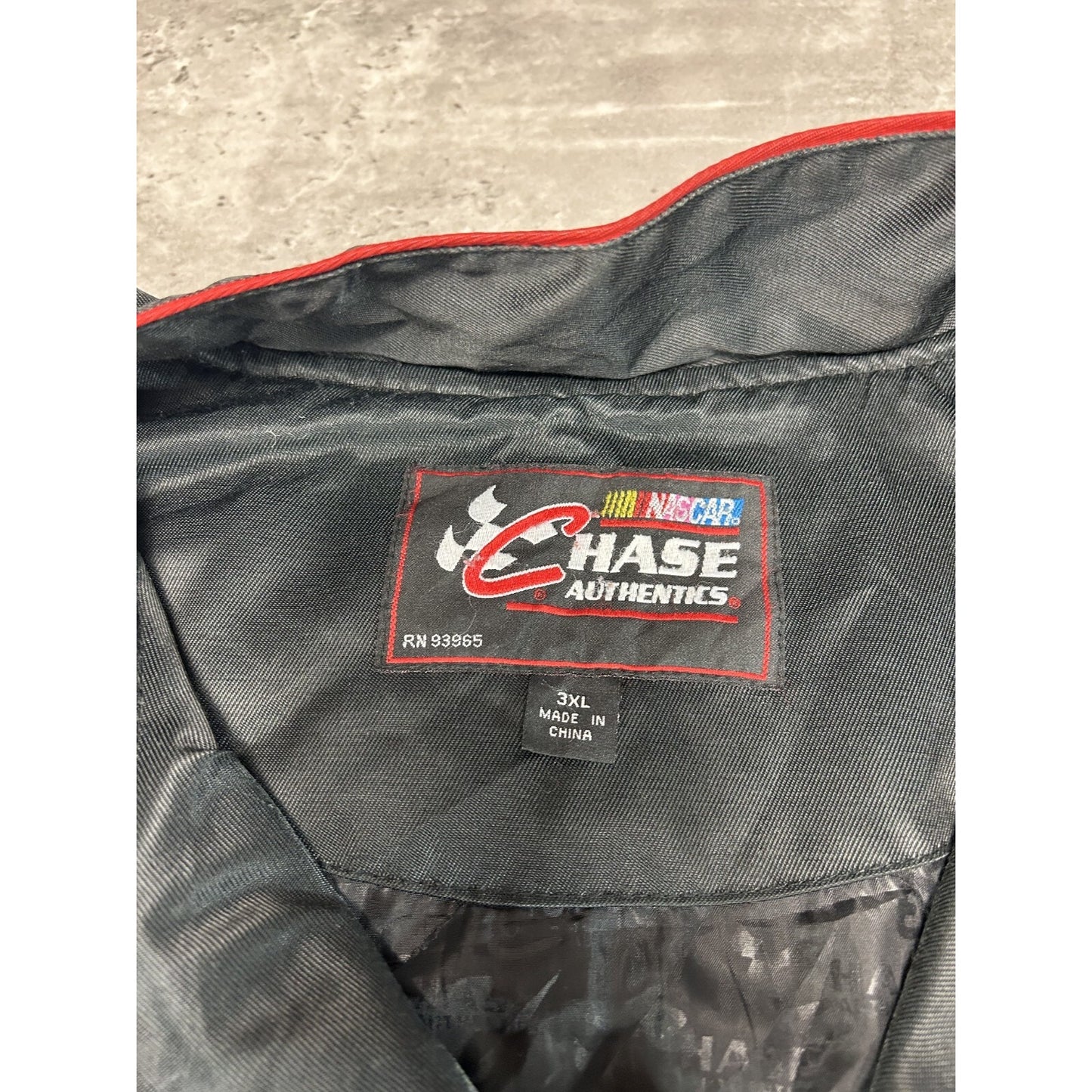 Vintage Nascar Budweiser King Of Beers Embroidered Racing Jacket Size 3XL Black