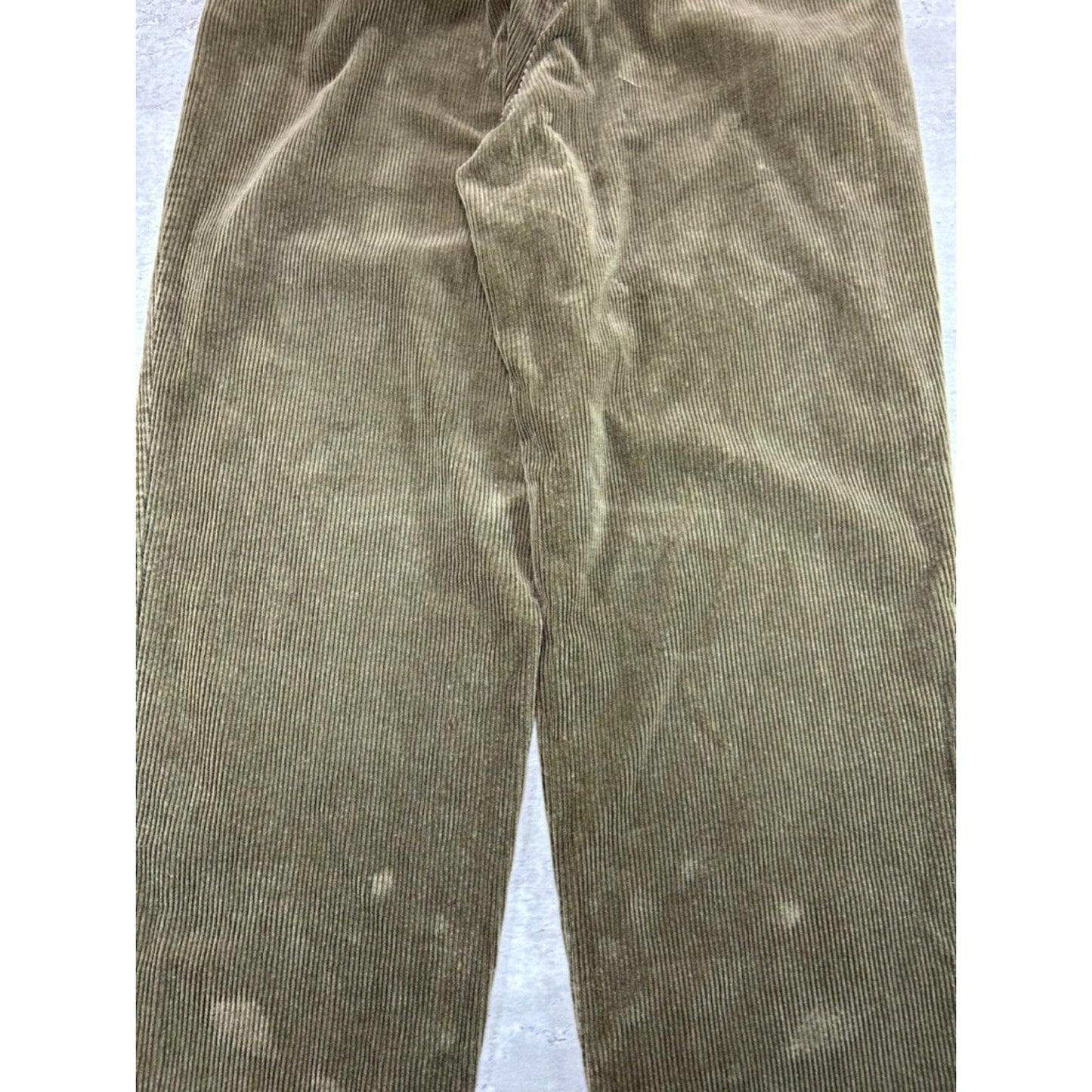 Vintage 90s Polo Ralph Lauren Corduroy Trouser Pants Size 33 Green