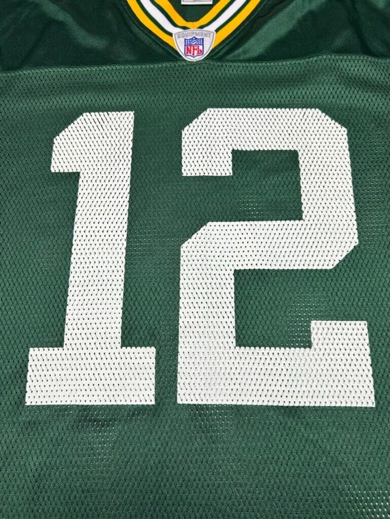 Vintage Aaron Rodgers #12 Green Bay Packers NFL Football Jersey Size Small