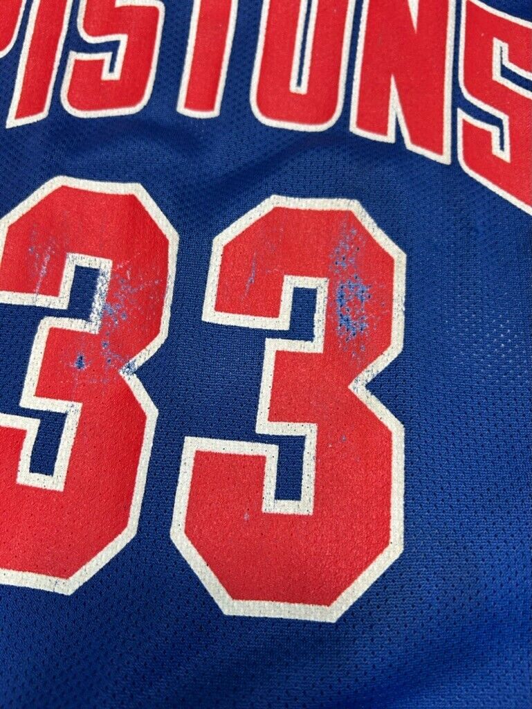 Vintage Grant Hill #33 Detroit Pistons NBA Champion Jersey Size YOUTH Large