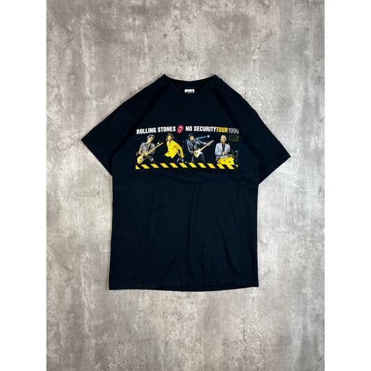 Vintage 1999 The Rolling Stones No Security Tour Rock Music Band T-Shirt Size Large