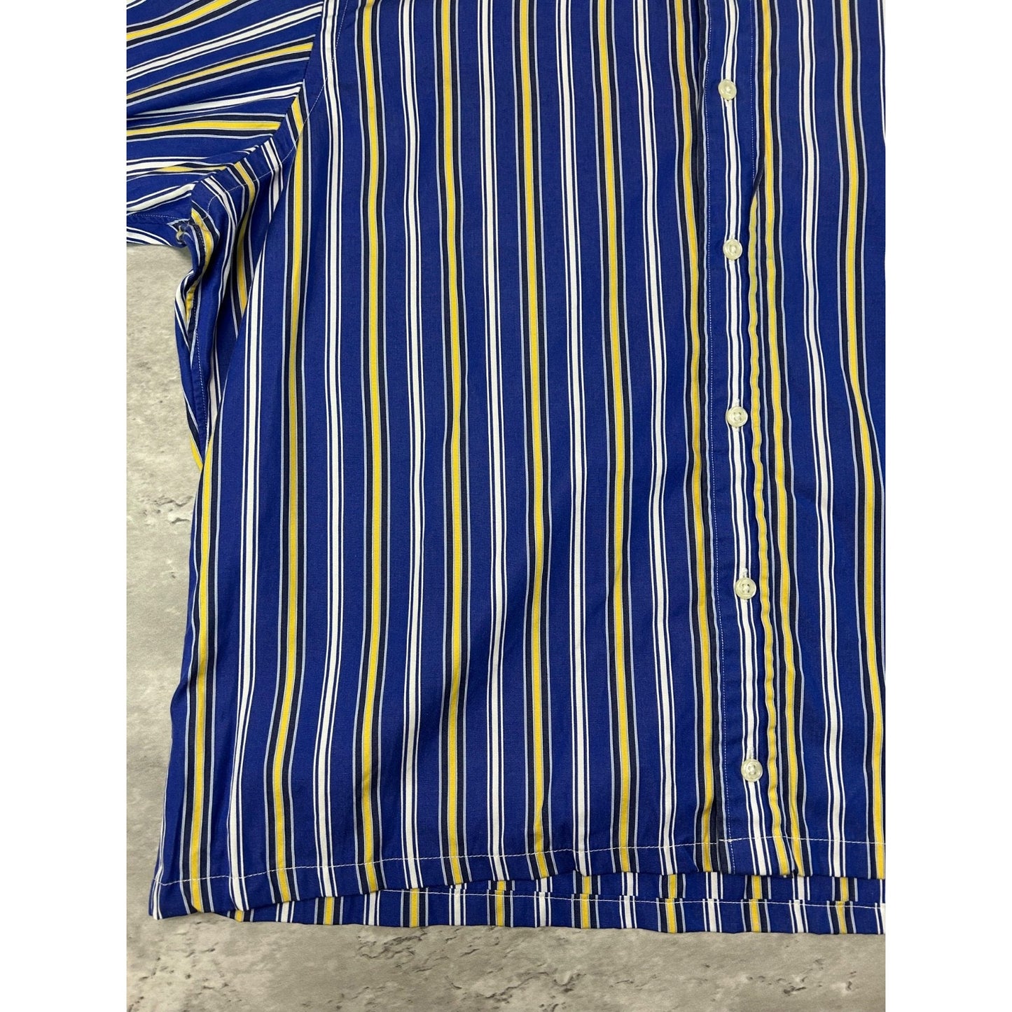 Vintage Polo Ralph Lauren Striped Long Sleeve Cropped Button Up Shirt Size Large