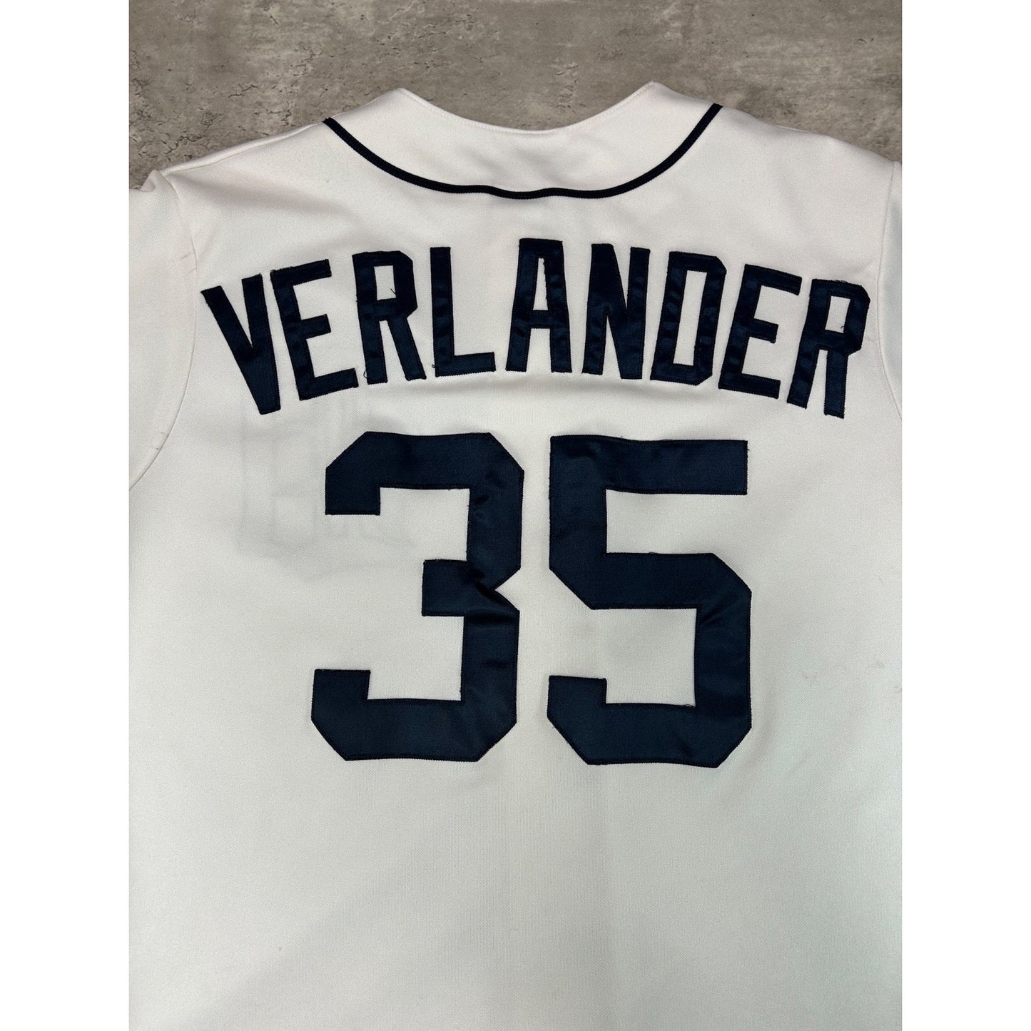 Vintage Justin Verlander #35 Detroit Tigers MLB Majestic Baseball Jersey Large