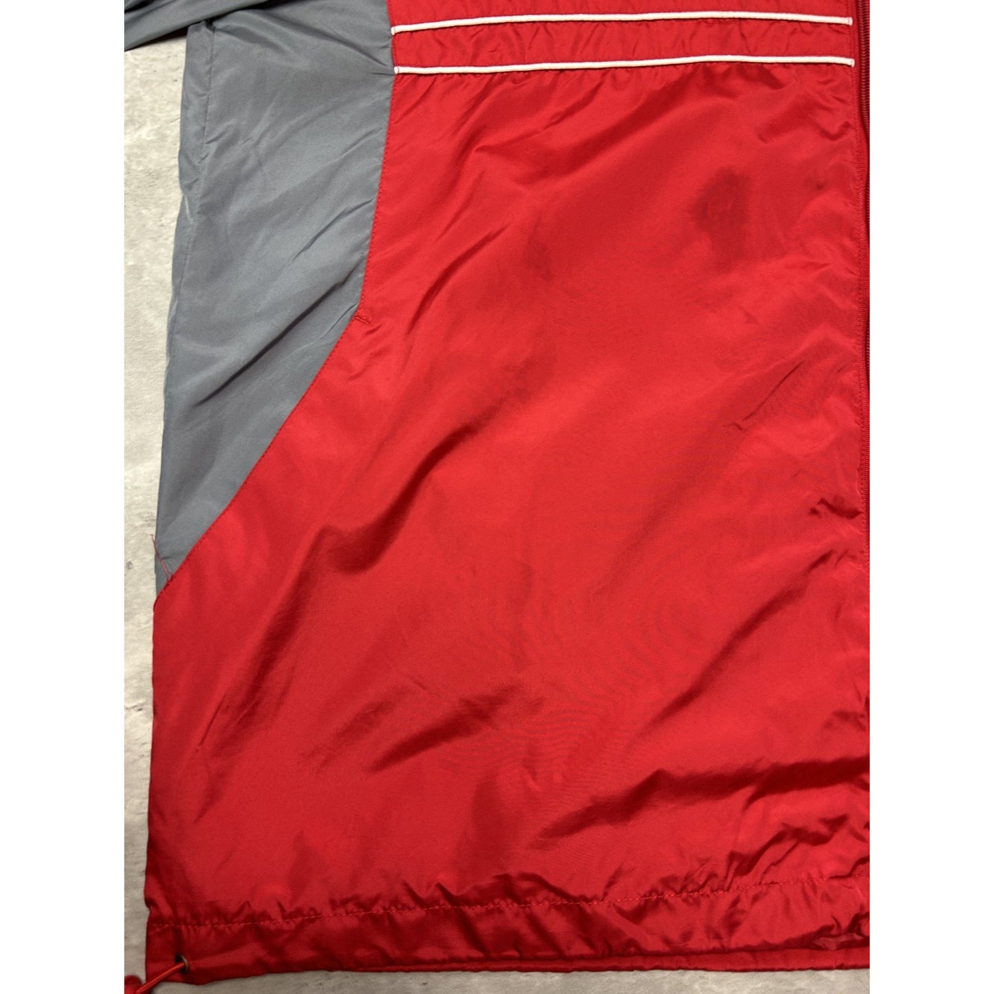 Kansas City Chiefs NFL Embroidered Logo Nylon Windbreaker Size XL