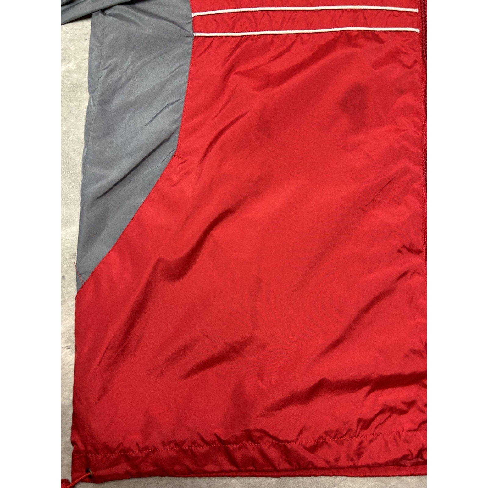 Kansas City Chiefs NFL Embroidered Logo Nylon Windbreaker Size XL