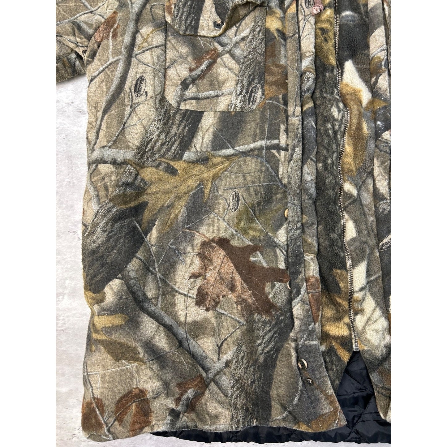 Vintage Pro Gear Realtree Hardwoods Full Zip Hooded Hunting Jacket Size 2XL