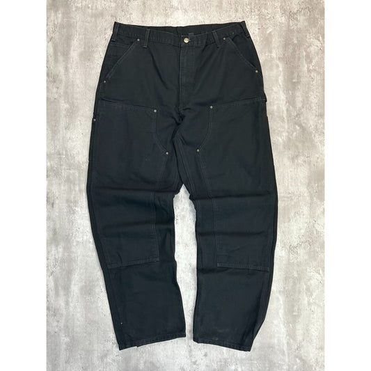 Vintage Carhartt Canvas Workwear Double Knee Carpenter Pants Size 37