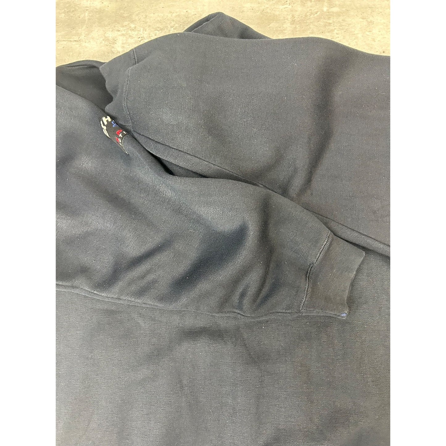 Vintage Y2K Fubu Sport Exhaust Embroidered Spellout Hooded Sweatshirt Sz Medium