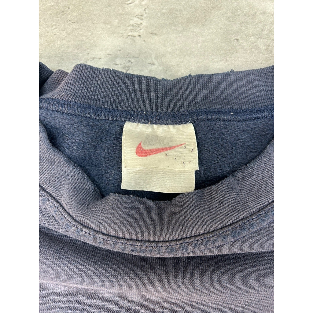 Vintage 90s Nike Graphic Swoosh Spellout Crewneck Sweatshirt Size Medium