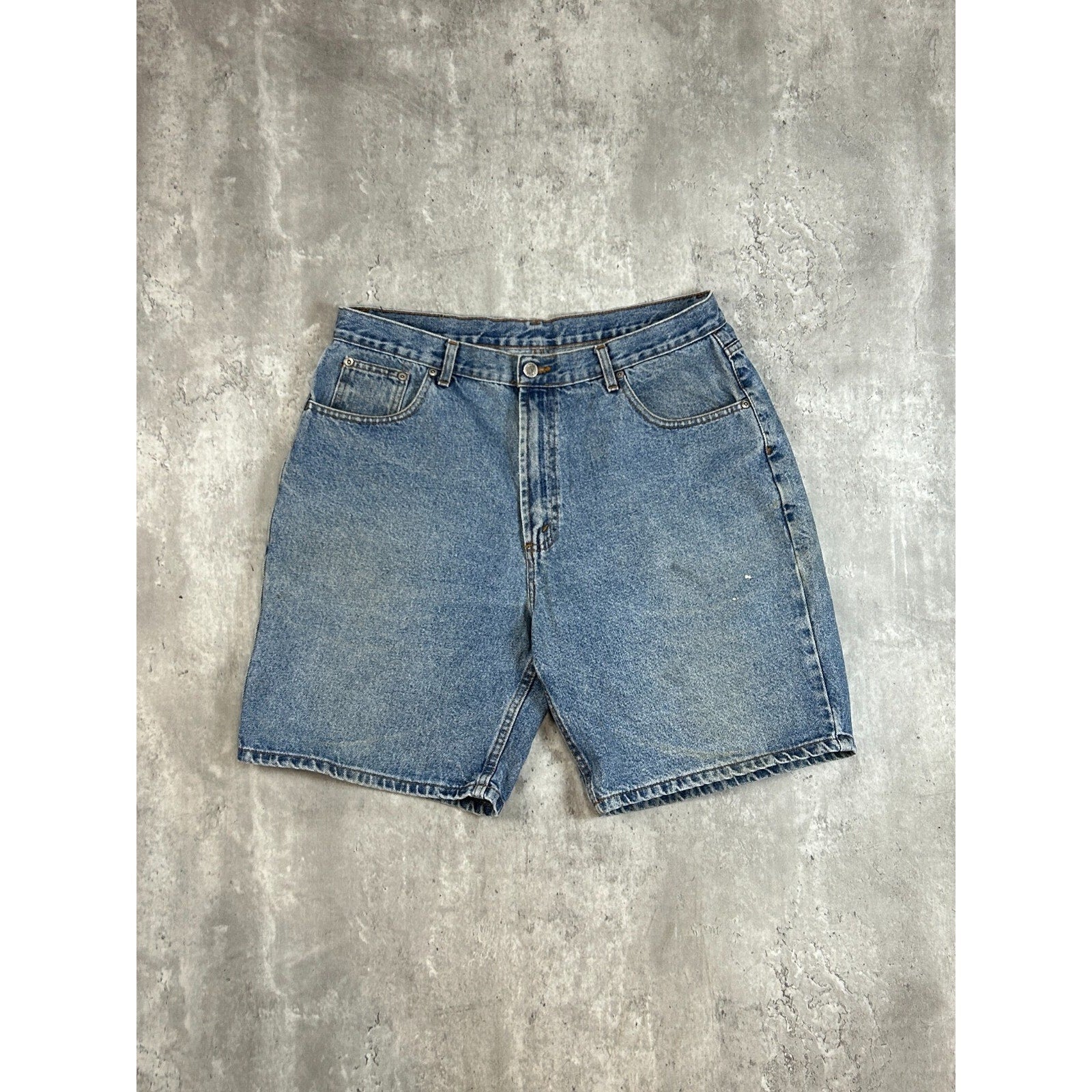 Vintage Members Mark Medium Wash Denim Shorts Size 36 Blue