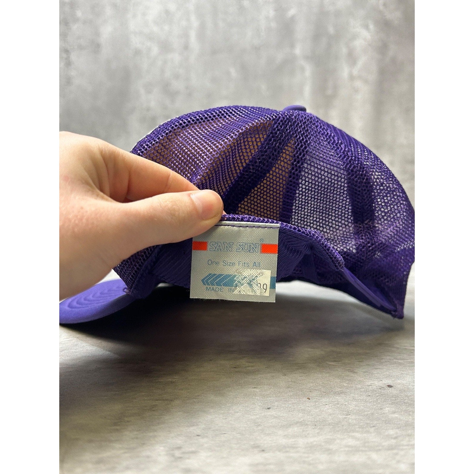 Vintage 80s Pioneer Auto Show Antique Car Graphic Trucker Snapback Hat OSFA
