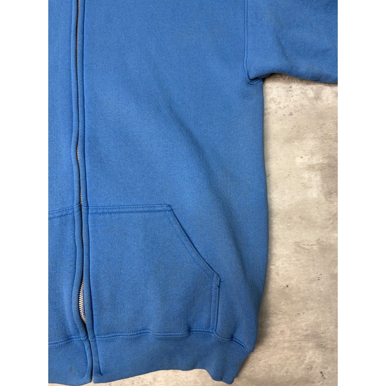 Vintage 90s Pro Spirit Blank Full Zip Hooded Sweatshirt Size Medium