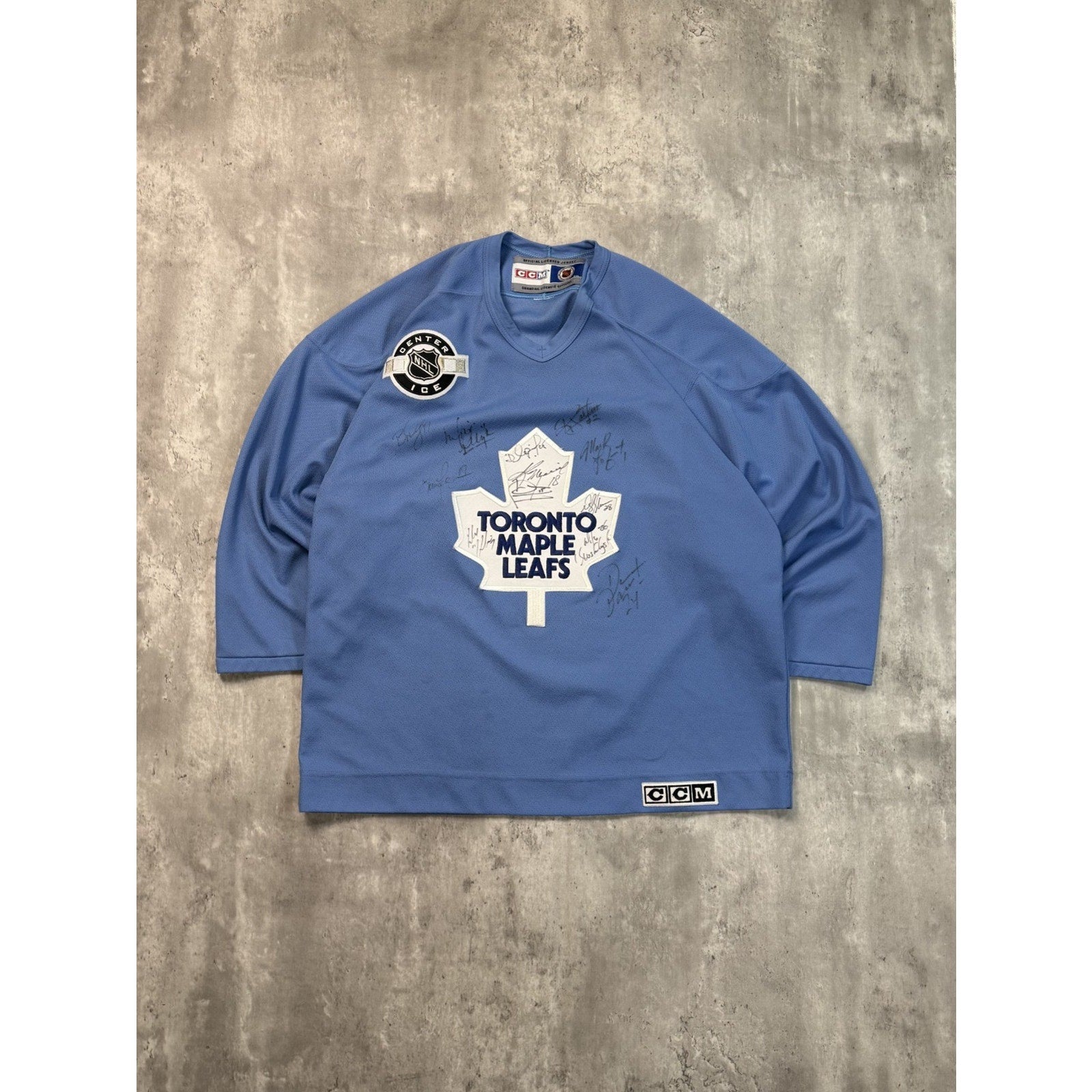 Vintage Toronto Maple Leafs NHL Stitched CCM Practice Jersey Size XL