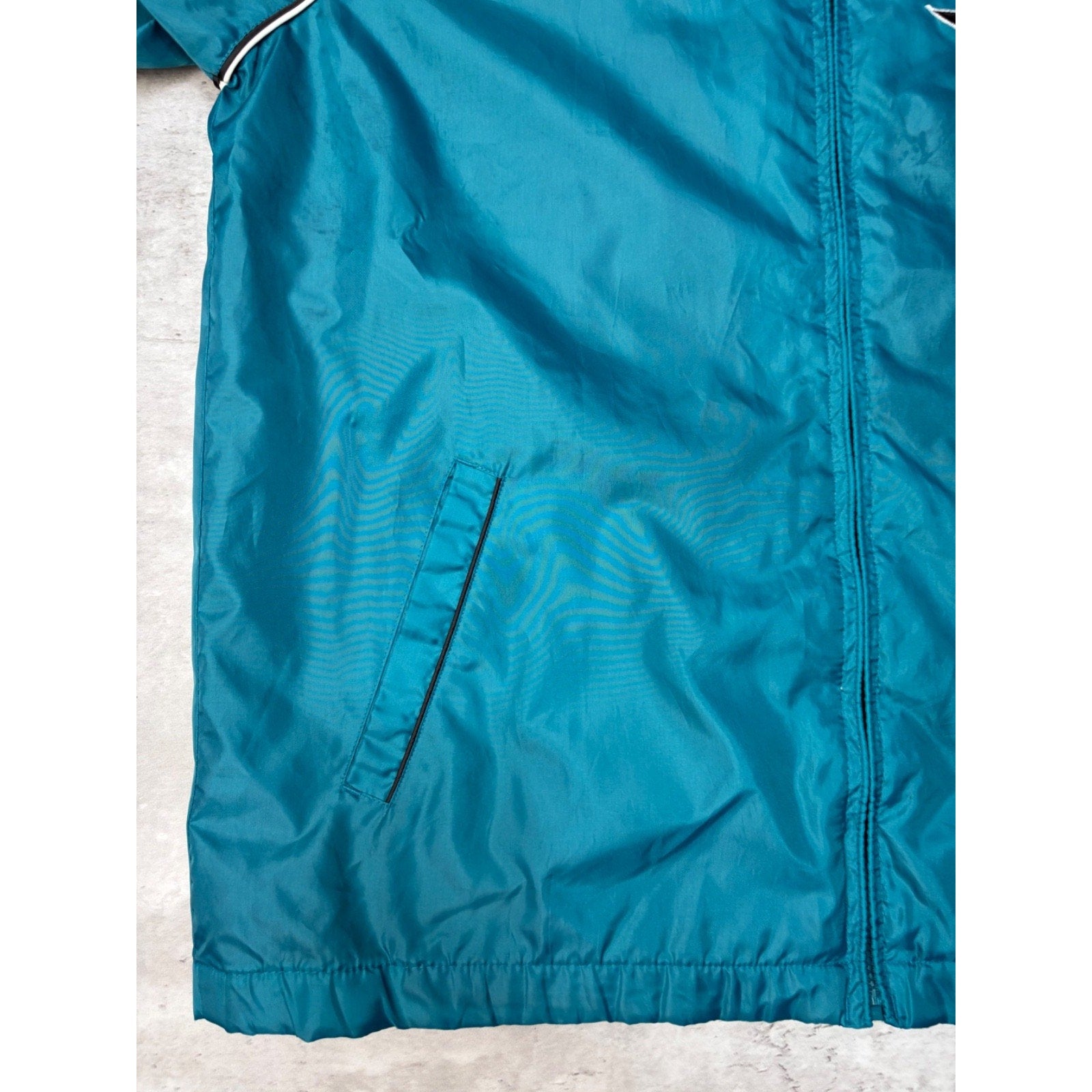 Vintage San Jose Sharks NHL Embroidered Logo Windbreaker Jacket Size Large
