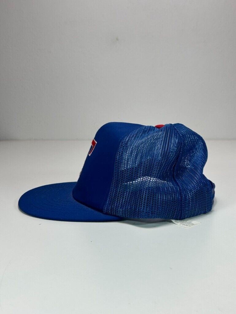 Vintage 80s/90s Texas Rangers MLB Embroidered Logo Trucker Snapback Hat OSFA