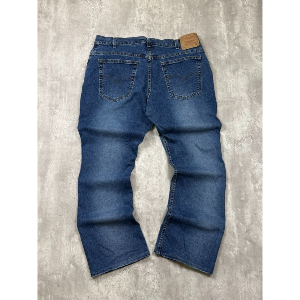 Vintage 90s Womens Levis Red Tab 515 Boot Cut Medium Wash Denim Pants Size 37