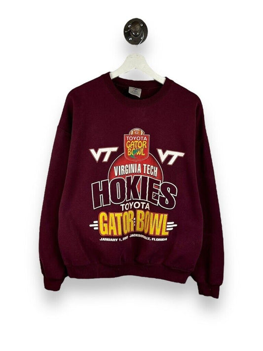 Vintage 2002 Virginia Tech Hokies NCAA Gator Bowl Sweatshirt Size XL