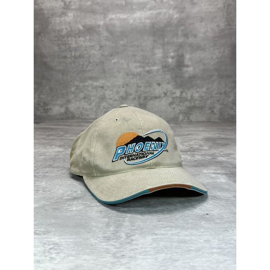 Vintage Phoenix International Speedway Embroidered Spellout Strapback Hat OSFA