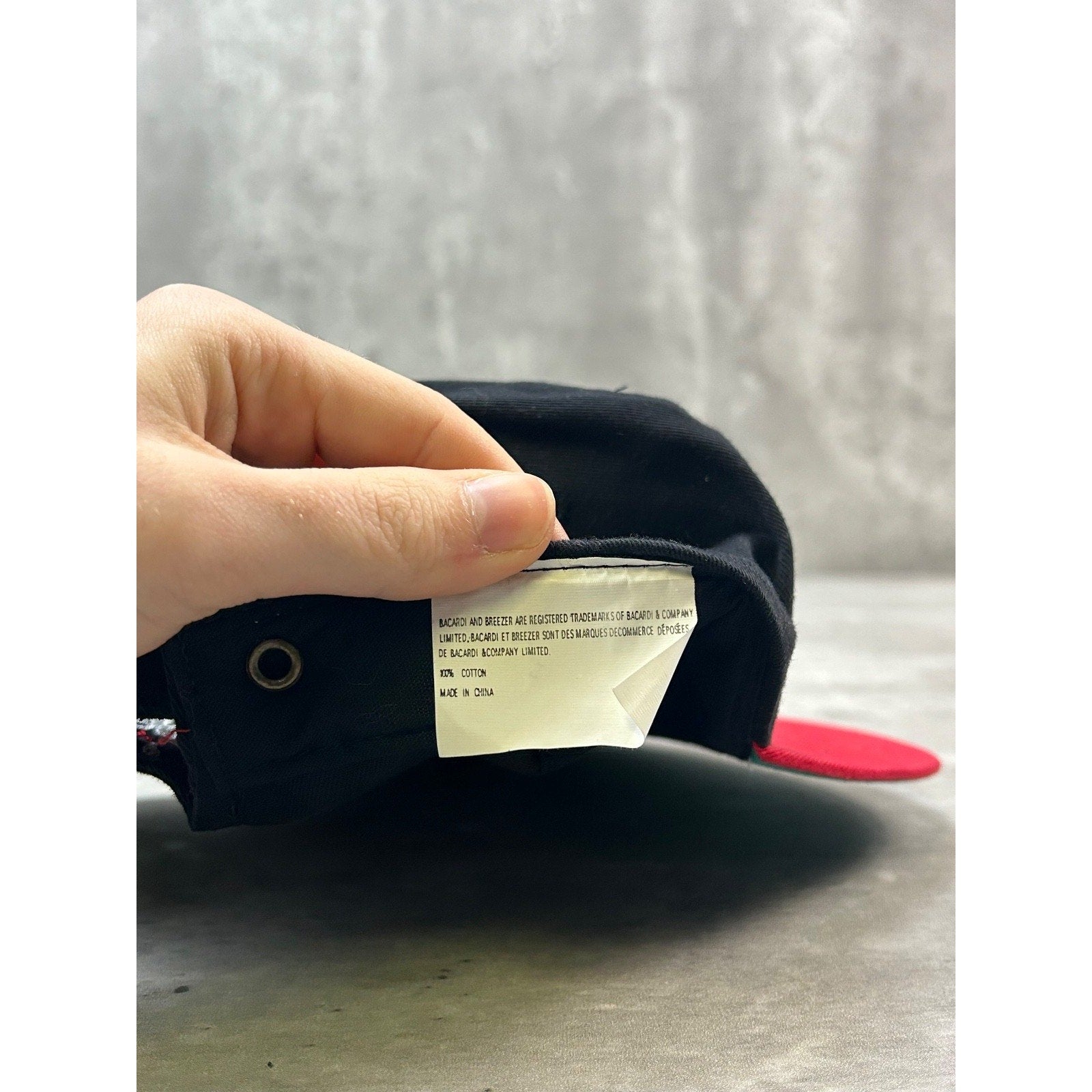 Vintage 90s Bardcardi Breezers Xtreme Embroidered Spellout Strapback Hat OSFA