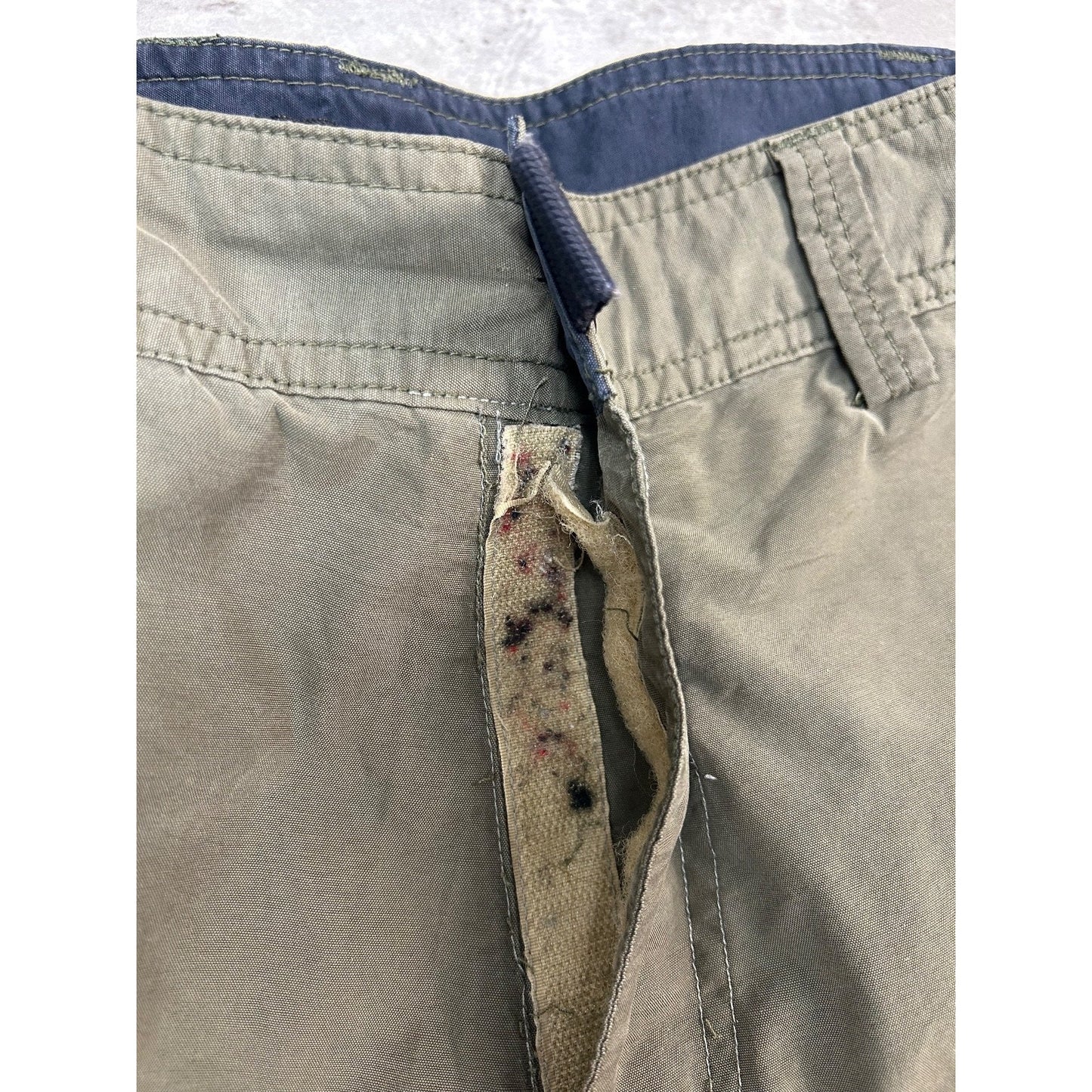 Vintage Y2K Carbon Nylon Utility Cargo Track Pants Size 29