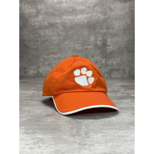 Vintage Clemson Tigers NCAA Embroidered Logo Strapback Hat OSFA Orange