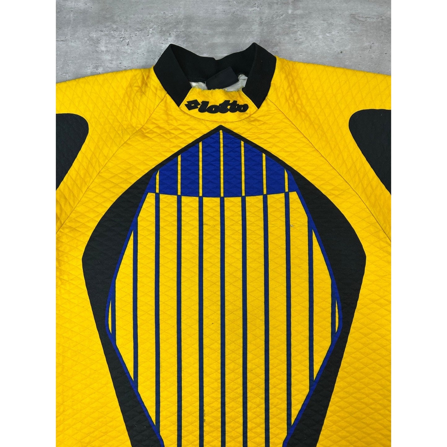 Vintage 90s Lotto Striped Goalkeeper Soccer Long Sleeve Jersey Size XL