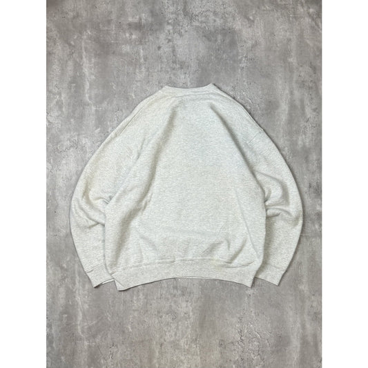 Vintage 90s Duluth East Hound Hockey Spellout Graphic Sweatshirt Size XXL Gray