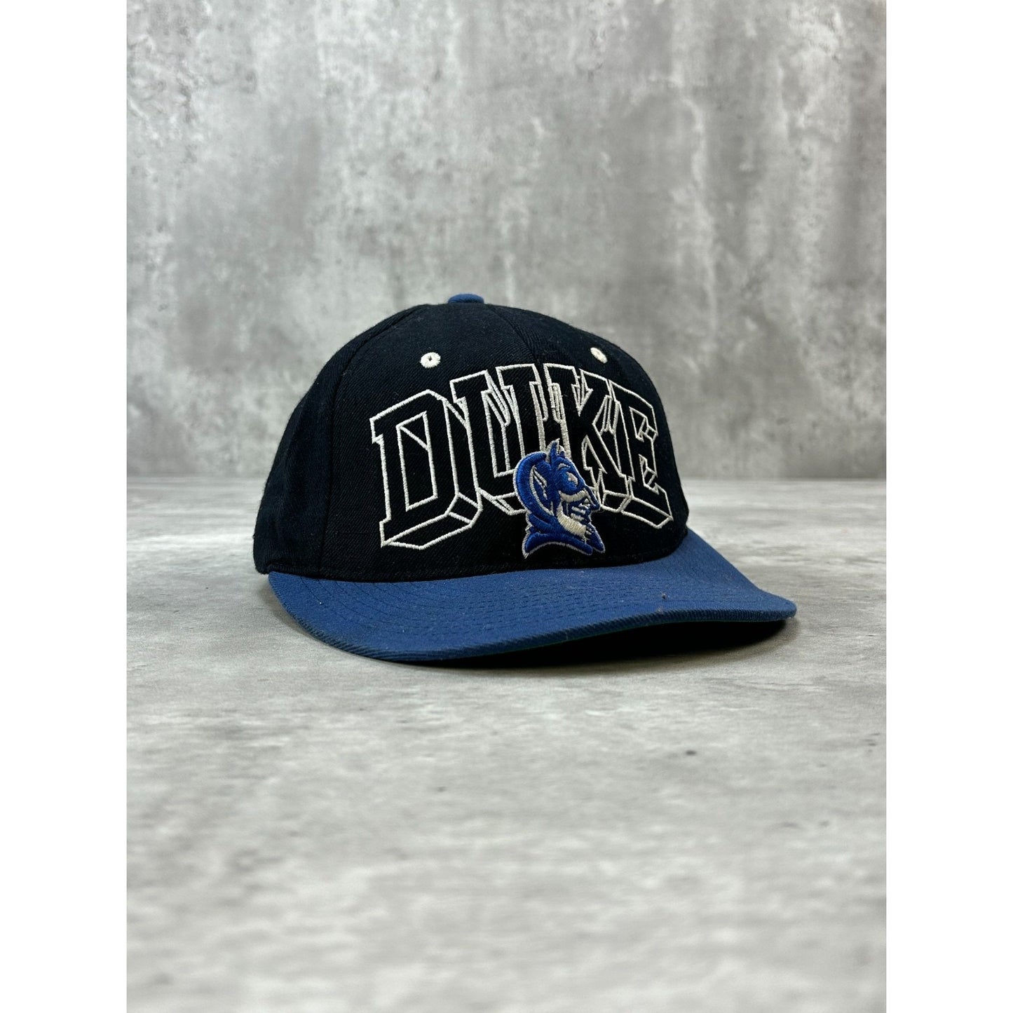 Vintage Duke Blue Devils NCAA Embroidered Spellout Logo Snapback Hat OSFA