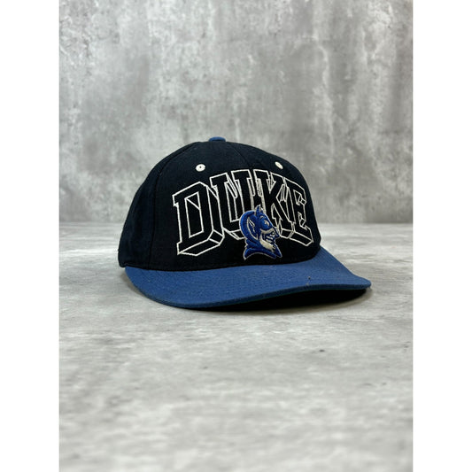 Vintage Duke Blue Devils NCAA Embroidered Spellout Logo Snapback Hat OSFA