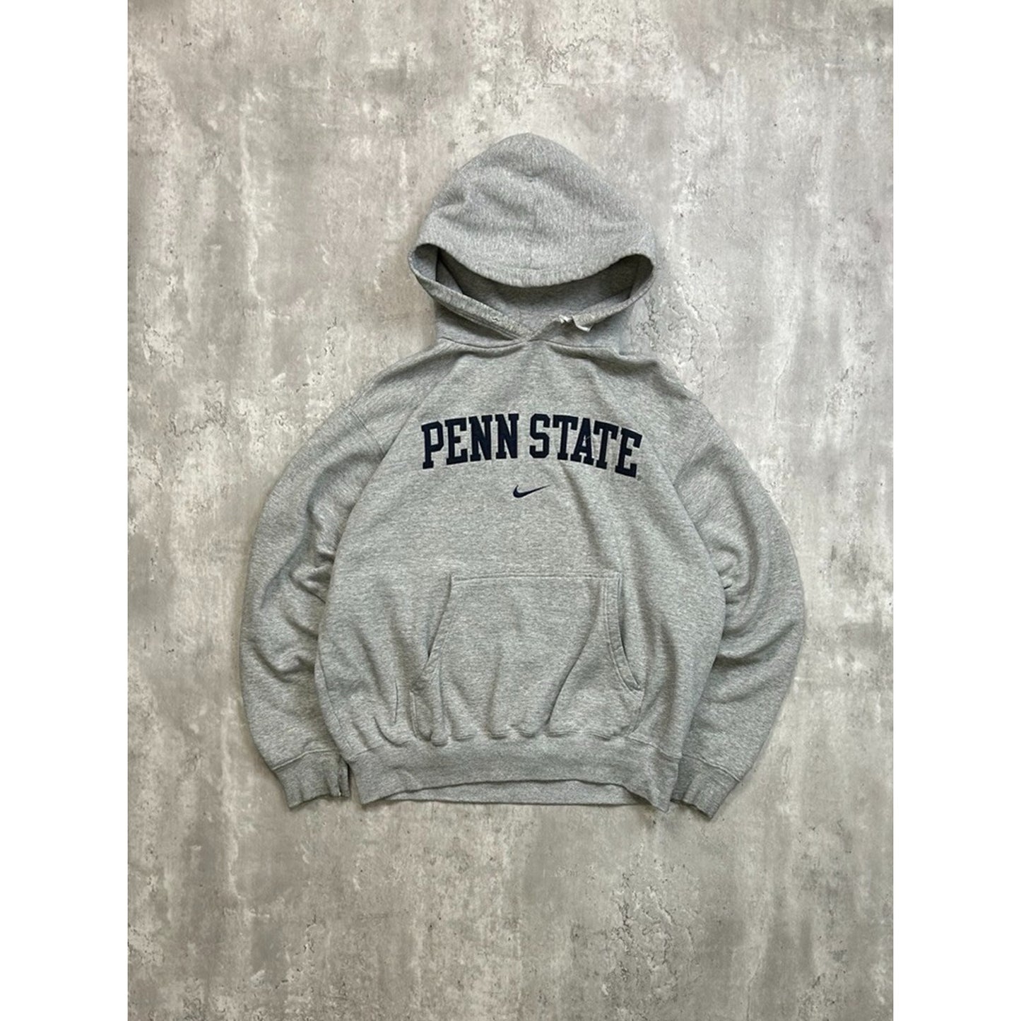 VTG Penn State Nittany Lions NCAA Nike Middle Swoosh Hooded Sweatshirt Sz Medium