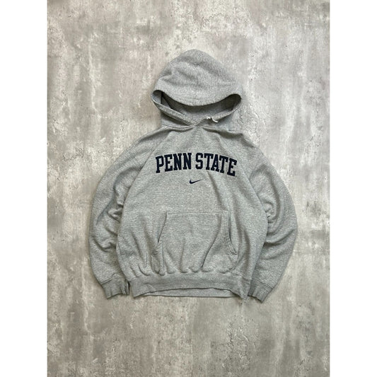 VTG Penn State Nittany Lions NCAA Nike Middle Swoosh Hooded Sweatshirt Sz Medium